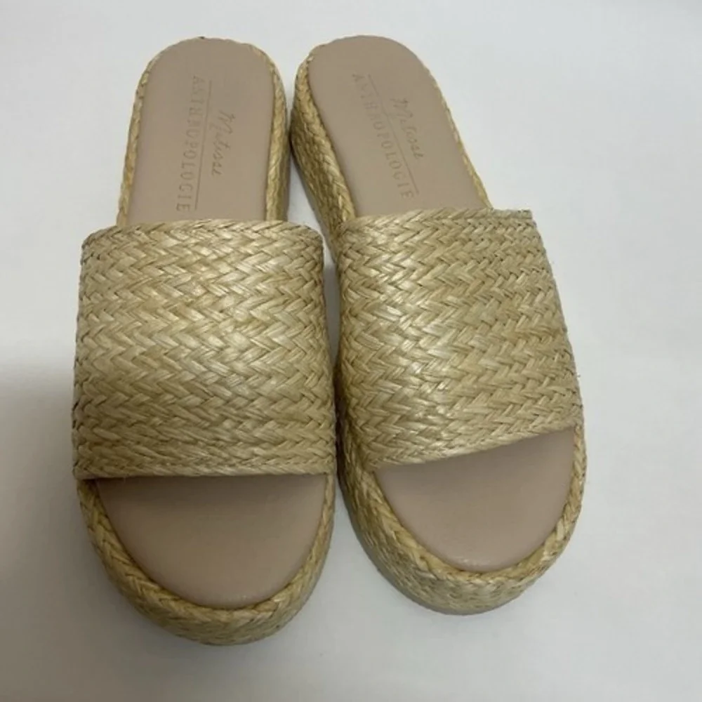 Anthropologie‎ Matisse Montego Woven Wedge Sandal Platform Slides Women 9M China